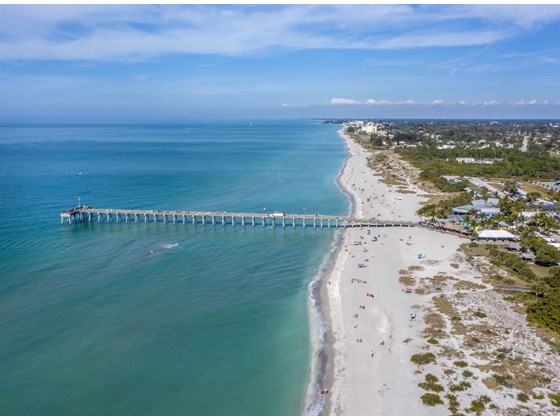 Aerial of the Venice Fishing Pier - Single Family Home for sale at 4700 Forbes Trl, Venice, FL 34292 - MLS Number is N6118561